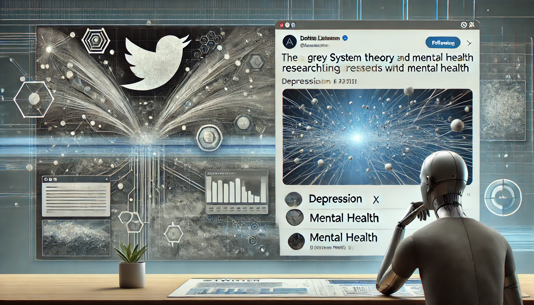 AI and Grey System Theory Uncover Depression Patterns in Tweets