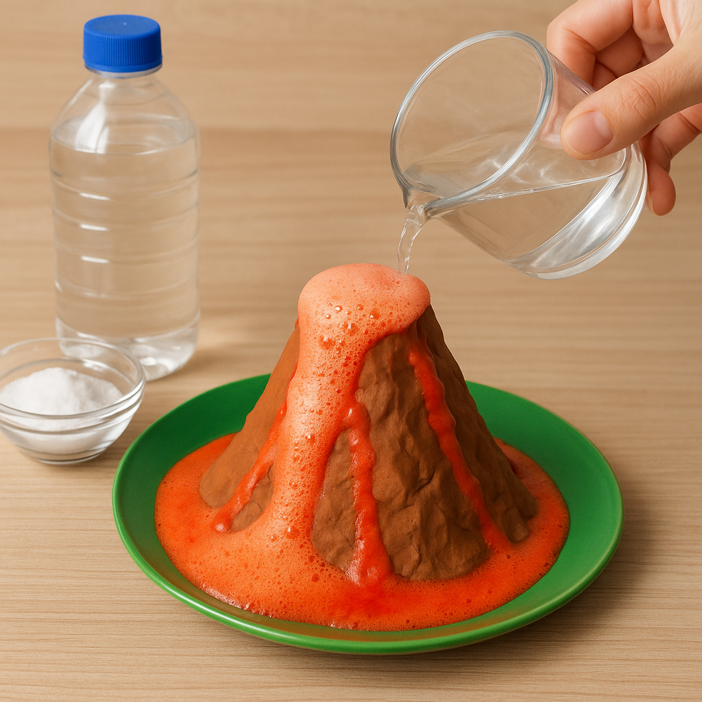 Volcano Eruption with Baking Soda and Vinegar ©TheScienceInsight