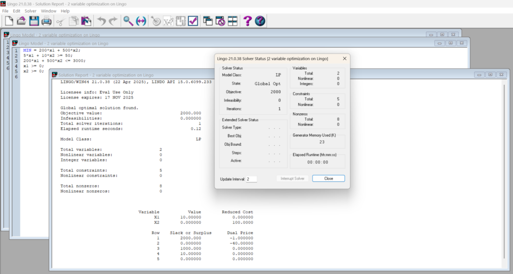Learn what LINGO is, its benefits in optimization modeling, and how to install it on Windows and macOS. Free 6-month student version included.